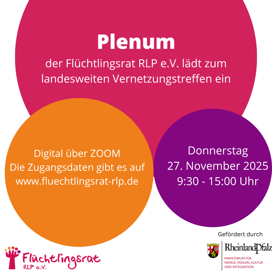 SharePic zur Einladung zum landesweiten Vernetzungstreffen, Plenum. Alle Infos sind im Text