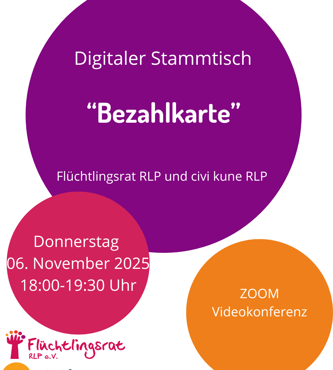 SharePic zum digitalen Stammtisch Bezahlkarte. Alle Infos im Text.