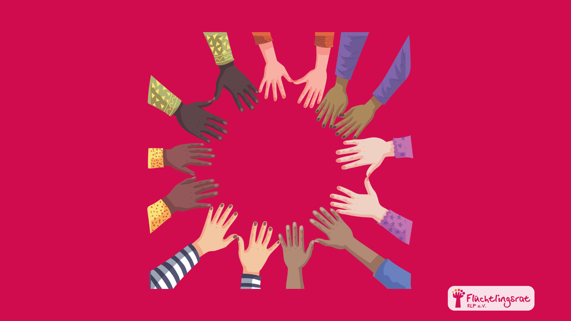 Es ist ein Handkreis zu sehen